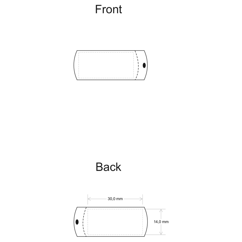 Схема нанесення логотипу на флешку GOODRAM USB CO002
