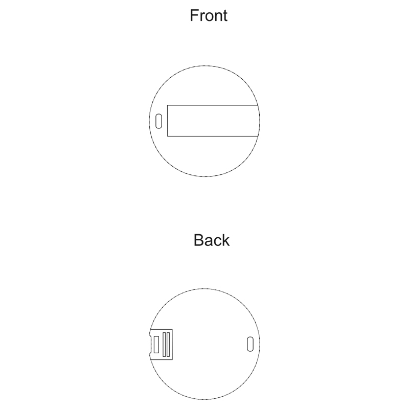 Схема нанесення логотипу на флешку GOODRAM USB CR011