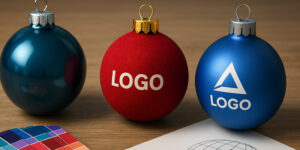 Ялинкові кульки з логотипом
