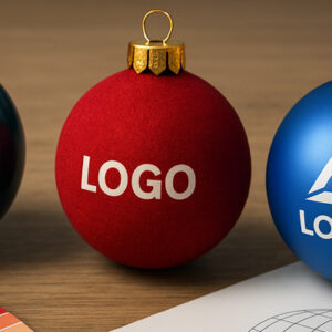 Ялинкові кульки з логотипом