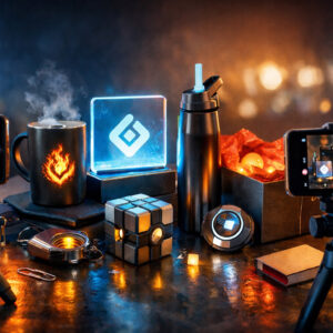 камерогенічний сувенір термокружка з ефектом зміни кольору у відеозйомці