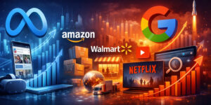 Meta обганяє Google у рекламних доходах — ілюстрація конкуренції Meta, Google та нових гравців рекламного ринку