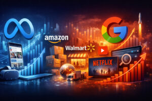 Meta обганяє Google у рекламних доходах — ілюстрація конкуренції Meta, Google та нових гравців рекламного ринку