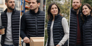 жилет Shell TM Floyd на людях у реальному житті — чорний утеплений жилет у міських та робочих умовах