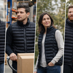 жилет Shell TM Floyd на людях у реальному житті — чорний утеплений жилет у міських та робочих умовах