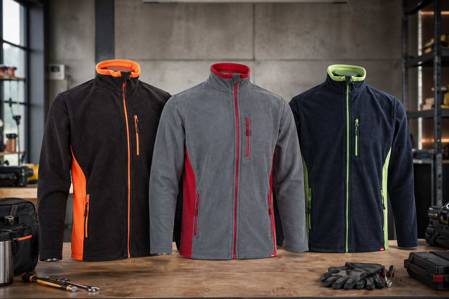 Флісова куртка VL GERAS з логотипом для корпоративного одягу та брендування персоналу