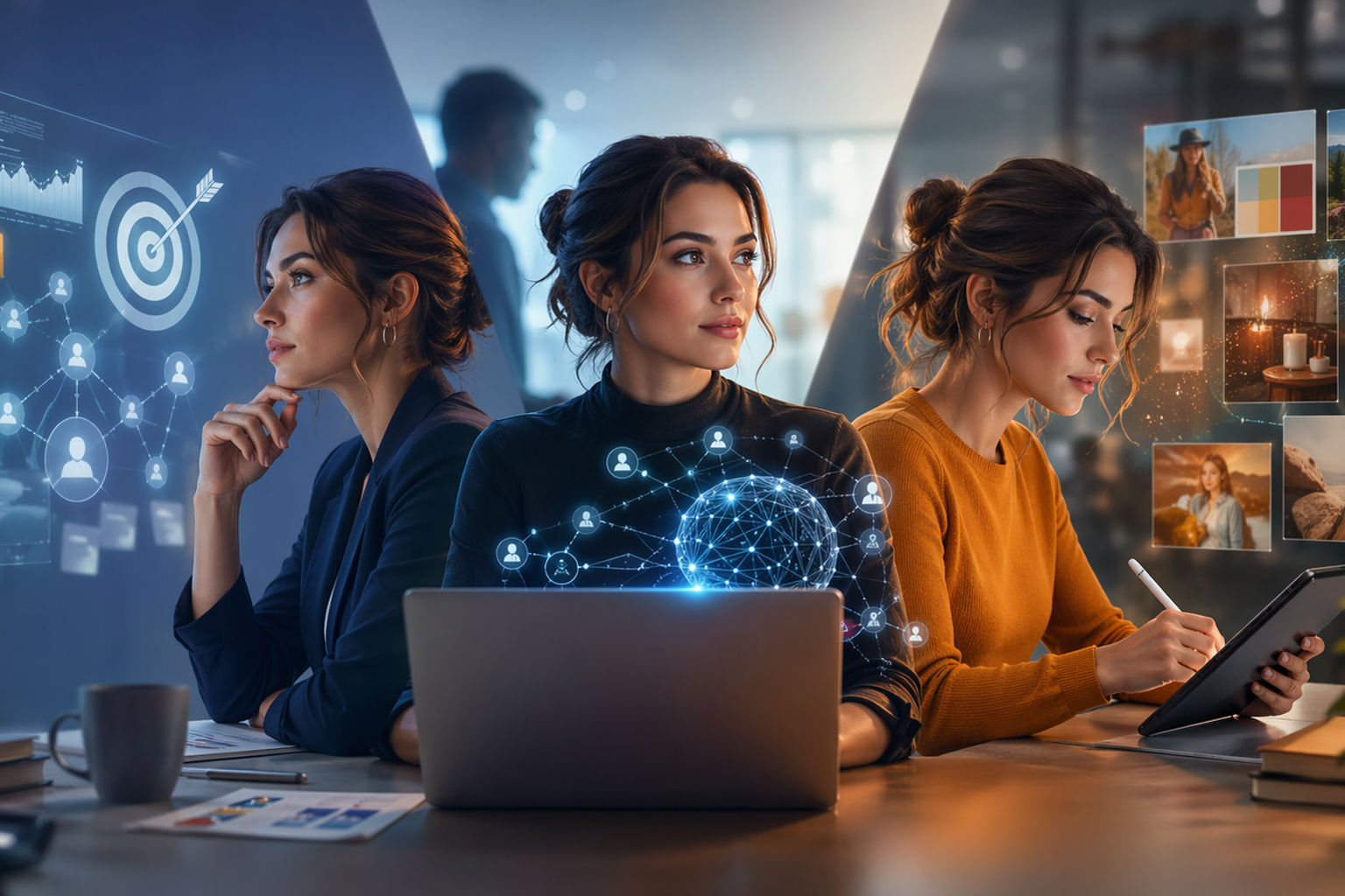 Маркетолог 2026 працює з AI, аналітикою та контентом у цифровому середовищі