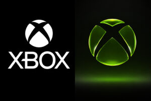 Новий логотип Xbox у зеленому стилі поруч зі старою версією бренду