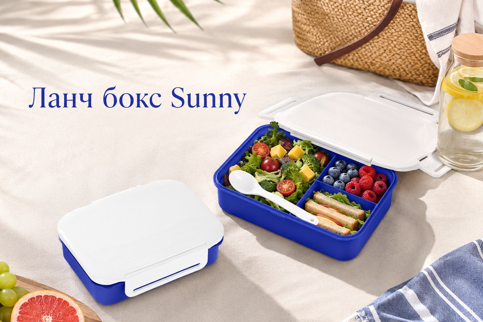 Ланч бокс Sunny TM Discover як бюджетний літній мерч для пікніків, подорожей і їжі в дорогу