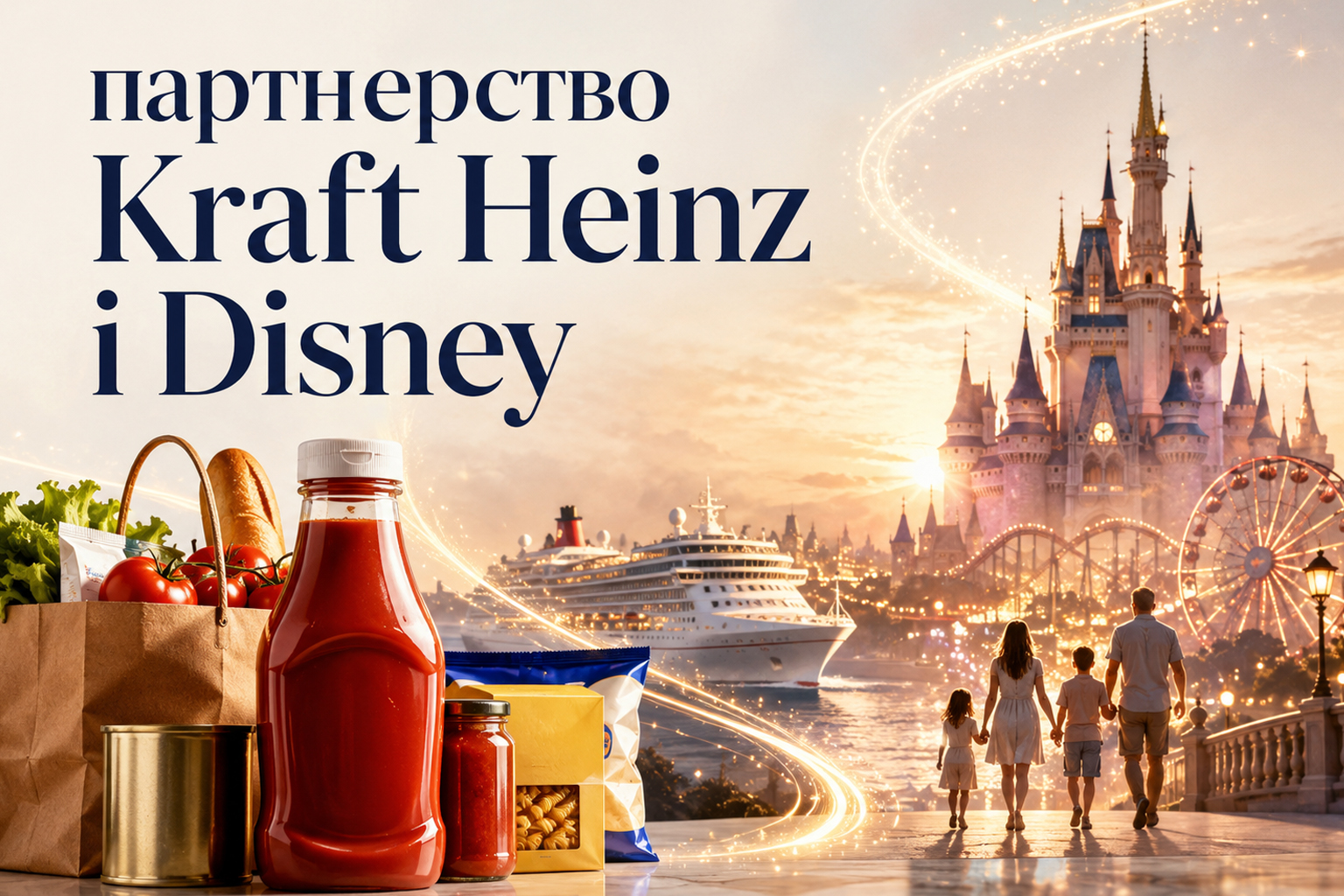 Партнерство Kraft Heinz і Disney — кетчуп, продуктові бренди, тематичний парк і круїзний лайнер